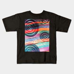 Groovy Vibes Spiral Kids T-Shirt